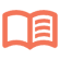 Book or Library Icon | Orange
