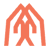 Folded Hands or Pray or Thankful Icon | Apricot