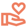 Volunteer or Hand holding heart Icon | Apricot