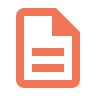 Document Icon | Orange Document Icon | Orange