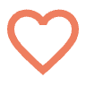 Heart or Favourite Icon | Apricot Heart or Favourite Icon | Apricot