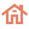 House or Home Icon | Apricot House or Home Icon | Apricot