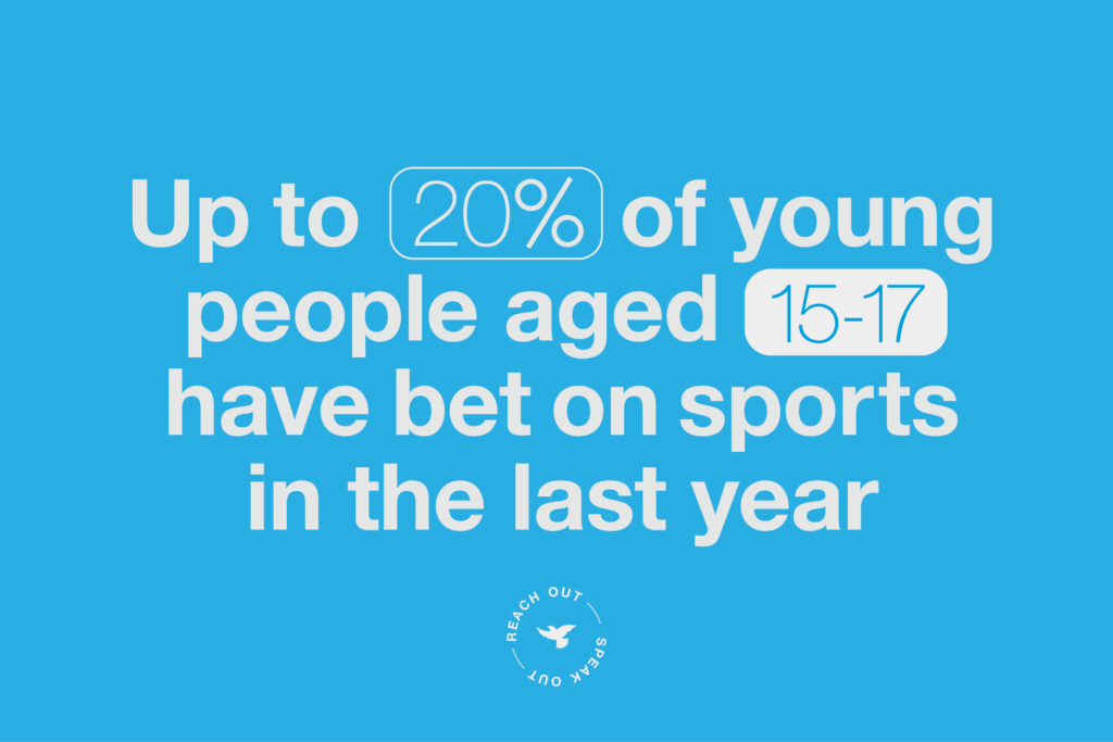Up to 20% of young people have bet on sports