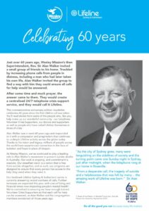 Image of life 60 year newsletter cover